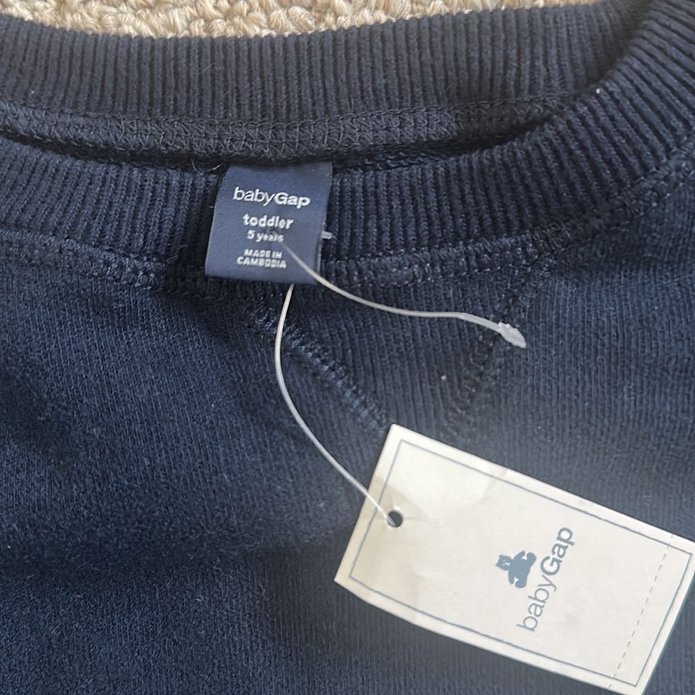 Baby Gap Navy Blue Crew Neck Sweatshirt - Picture 2 of 4